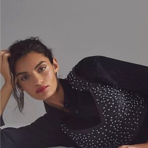 NWT grey pearl bra top Anthropologie